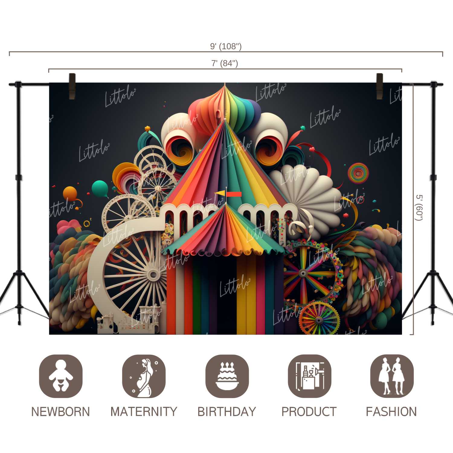 LB0871 Circus Backdrop