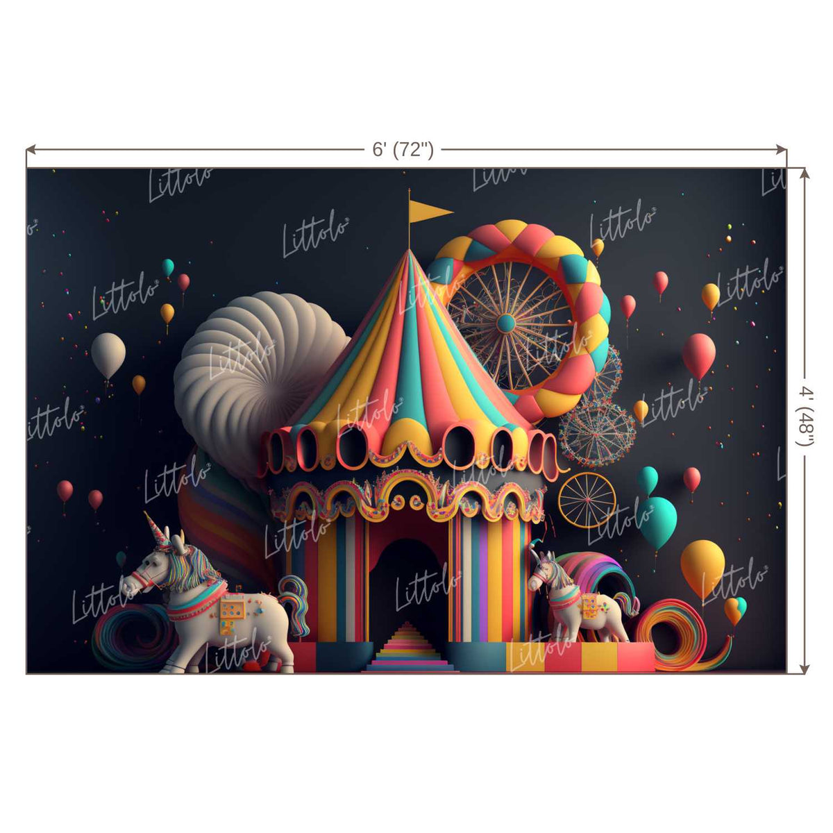 LB0872 Circus Backdrop