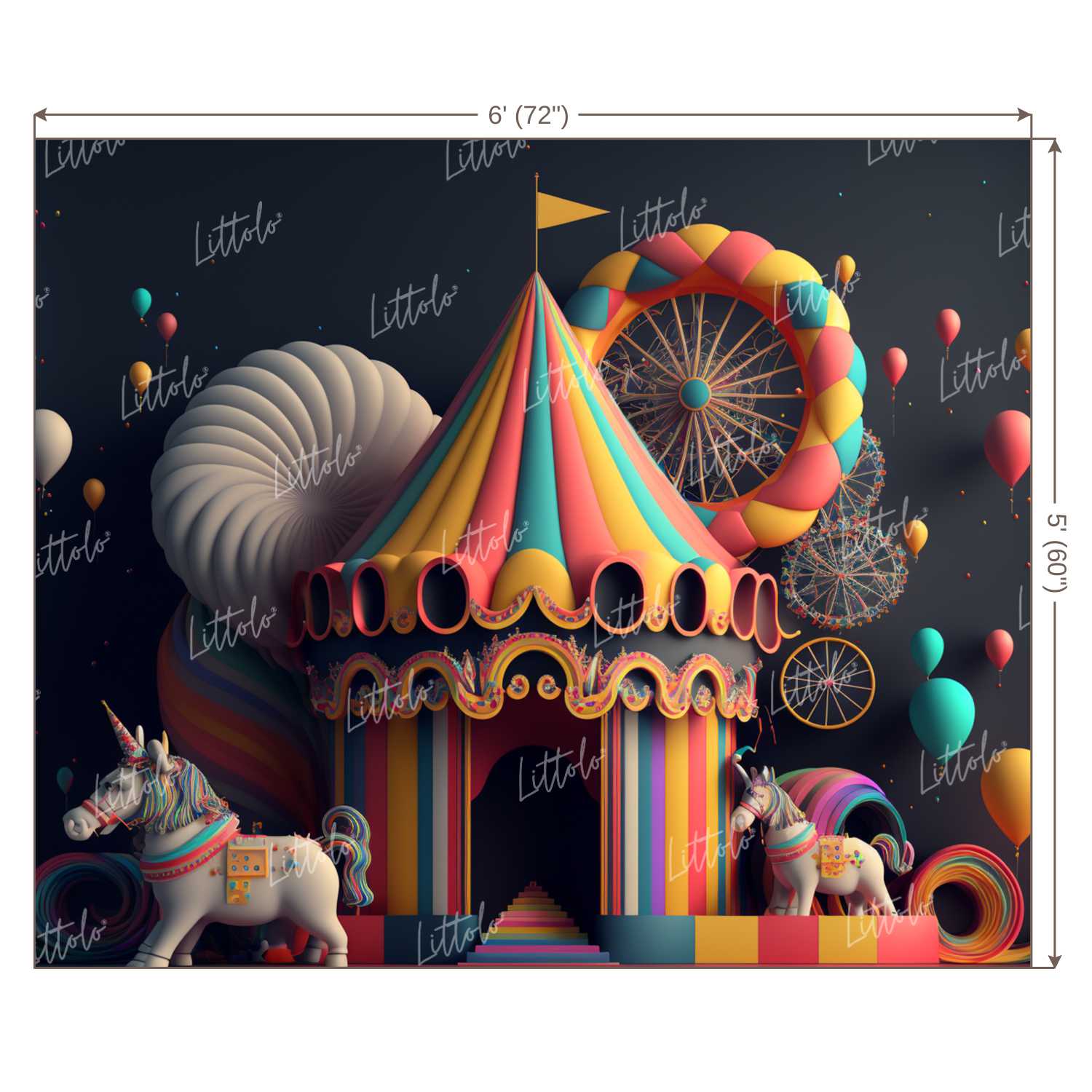 LB0872 Circus Backdrop