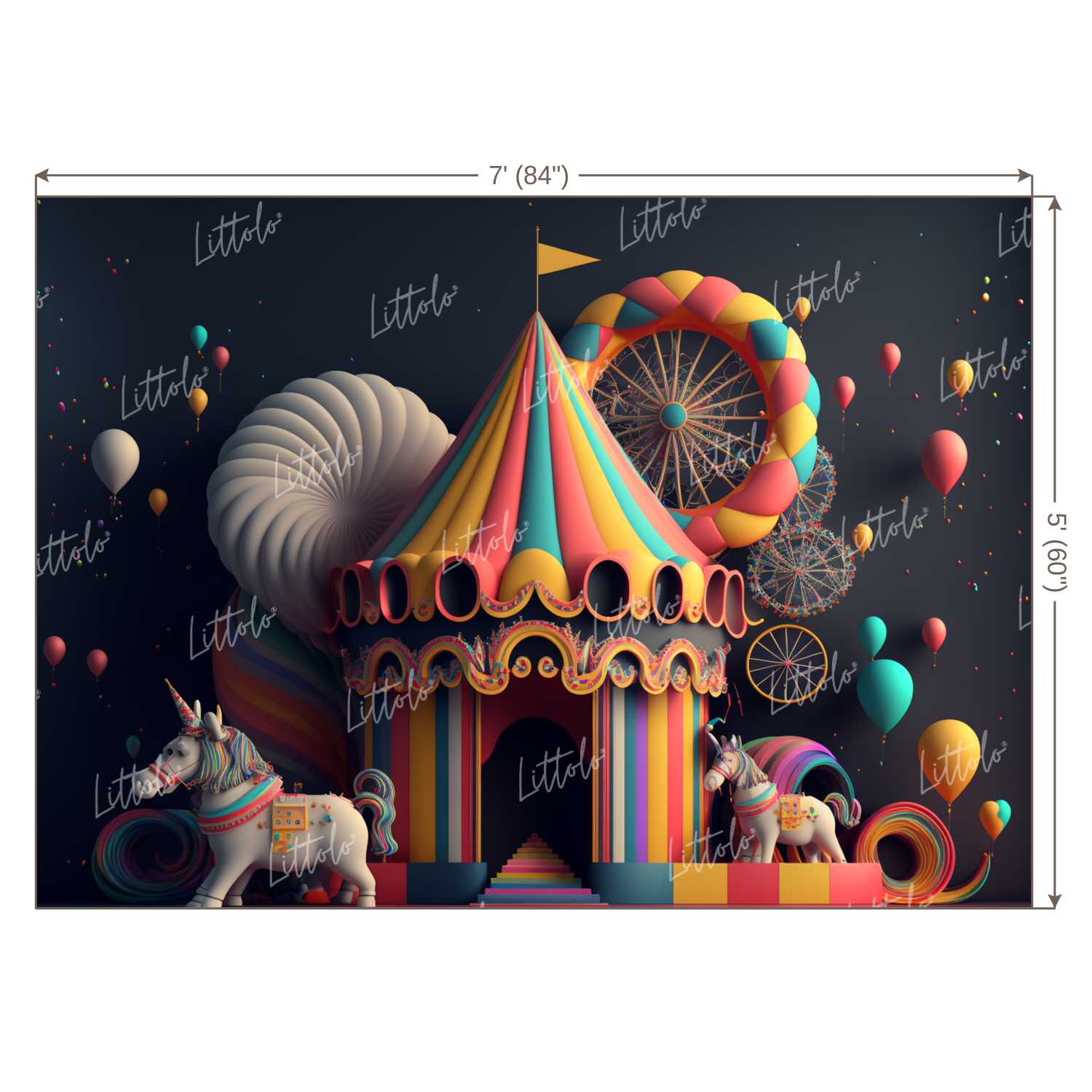 LB0872 Circus Backdrop