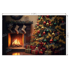 LB0880 Christmas Backdrop