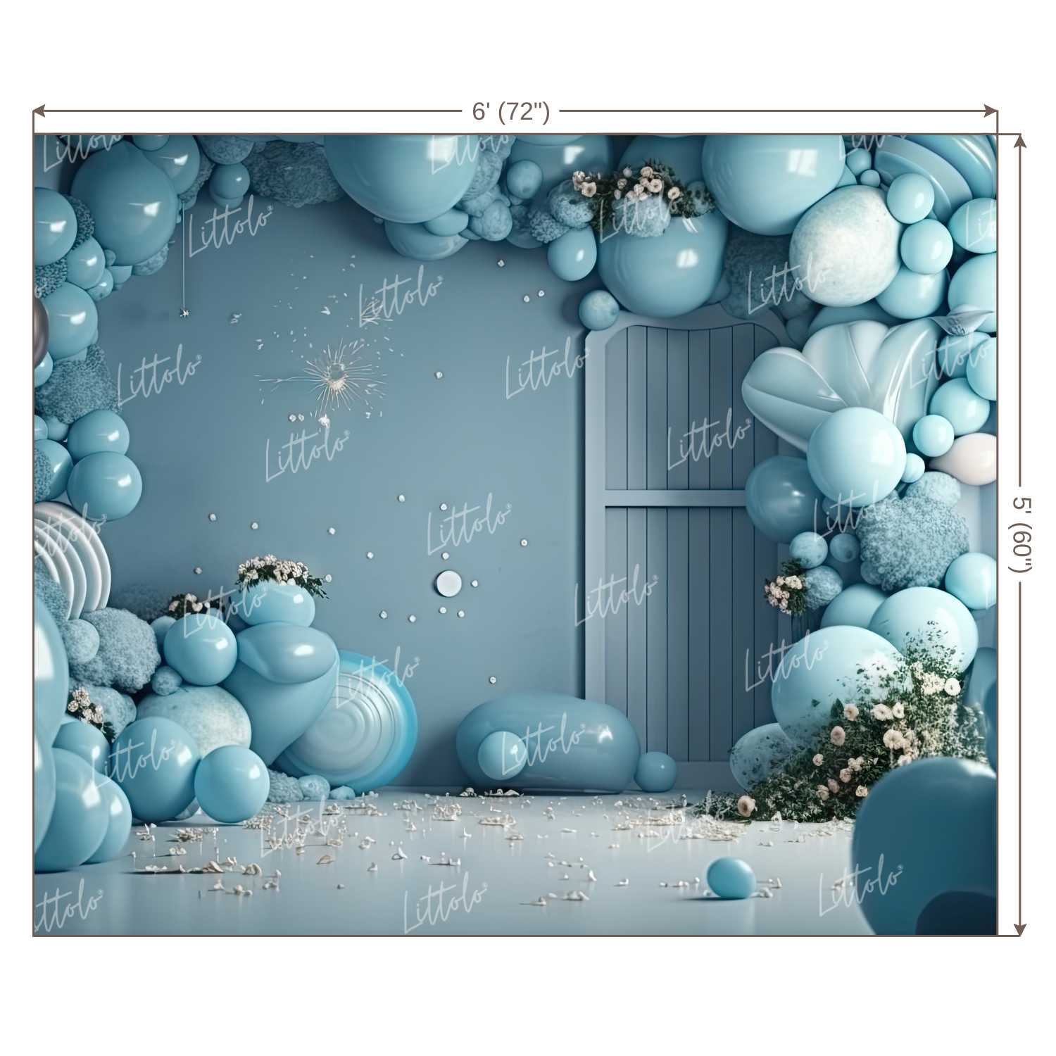 LB0882 Birthday Decor Backdrop