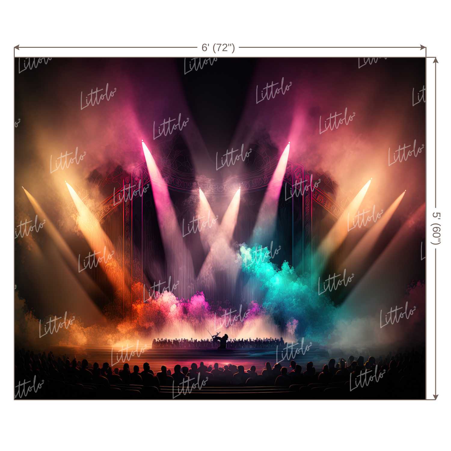 LB0884 Concert Stage Backdrop