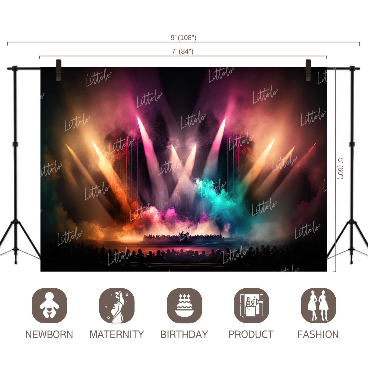 LB0884 Concert Stage Backdrop