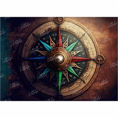 LB0896 Compass Theme Backdrop