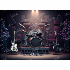 LB0897 Rock Band on Stage Music Backdrop