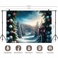 LB0900 Christmas Backdrop