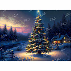 LB0909 Christmas Backdrop