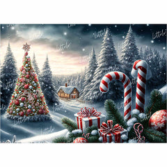 LB0913 Christmas Backdrop