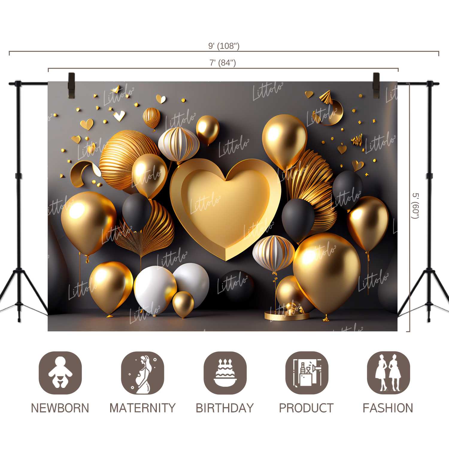 LB0916 Birthday Decor Backdrop