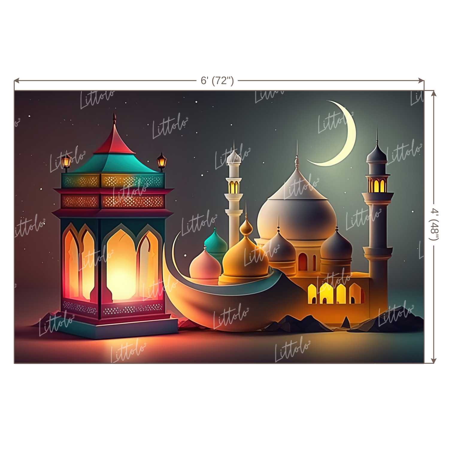 LB0917 Eid Backdrop