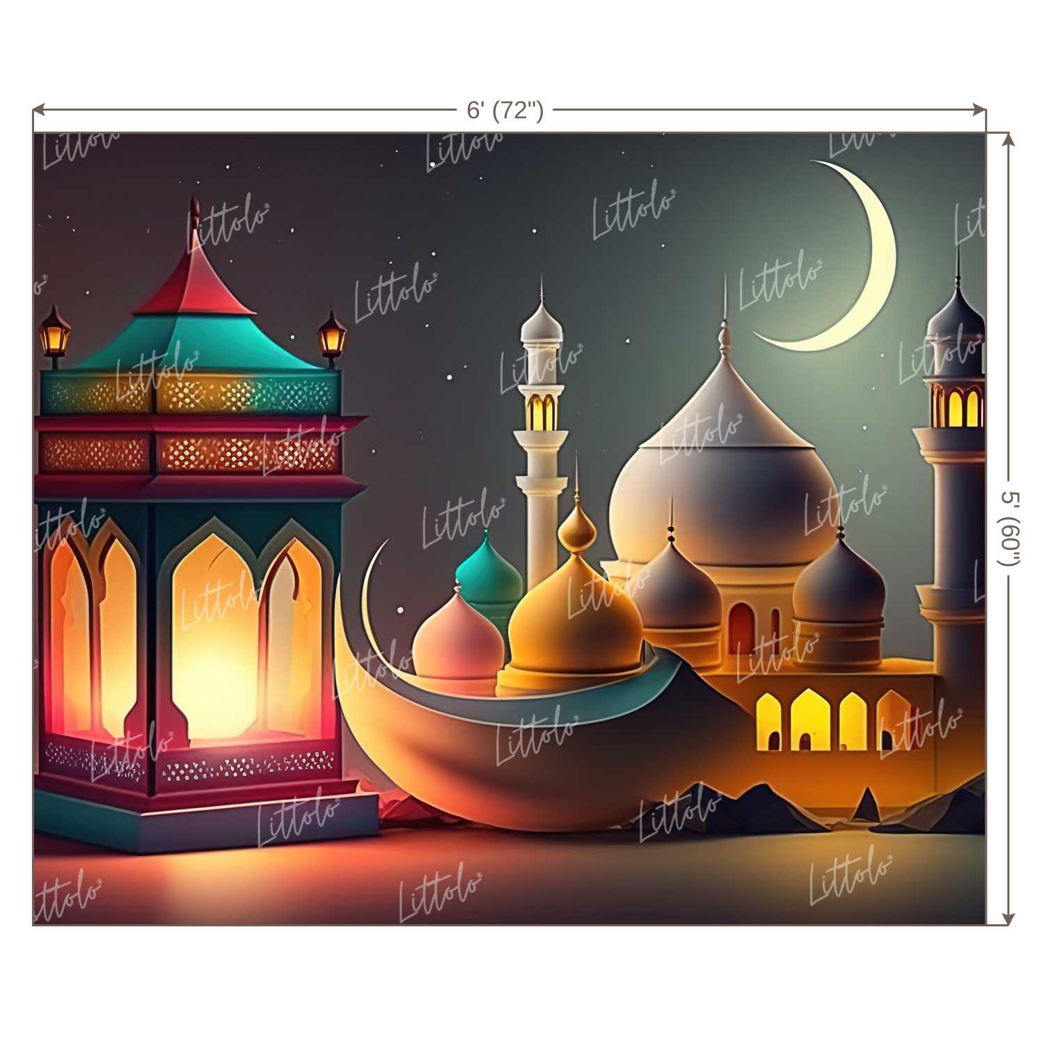 LB0917 Eid Backdrop