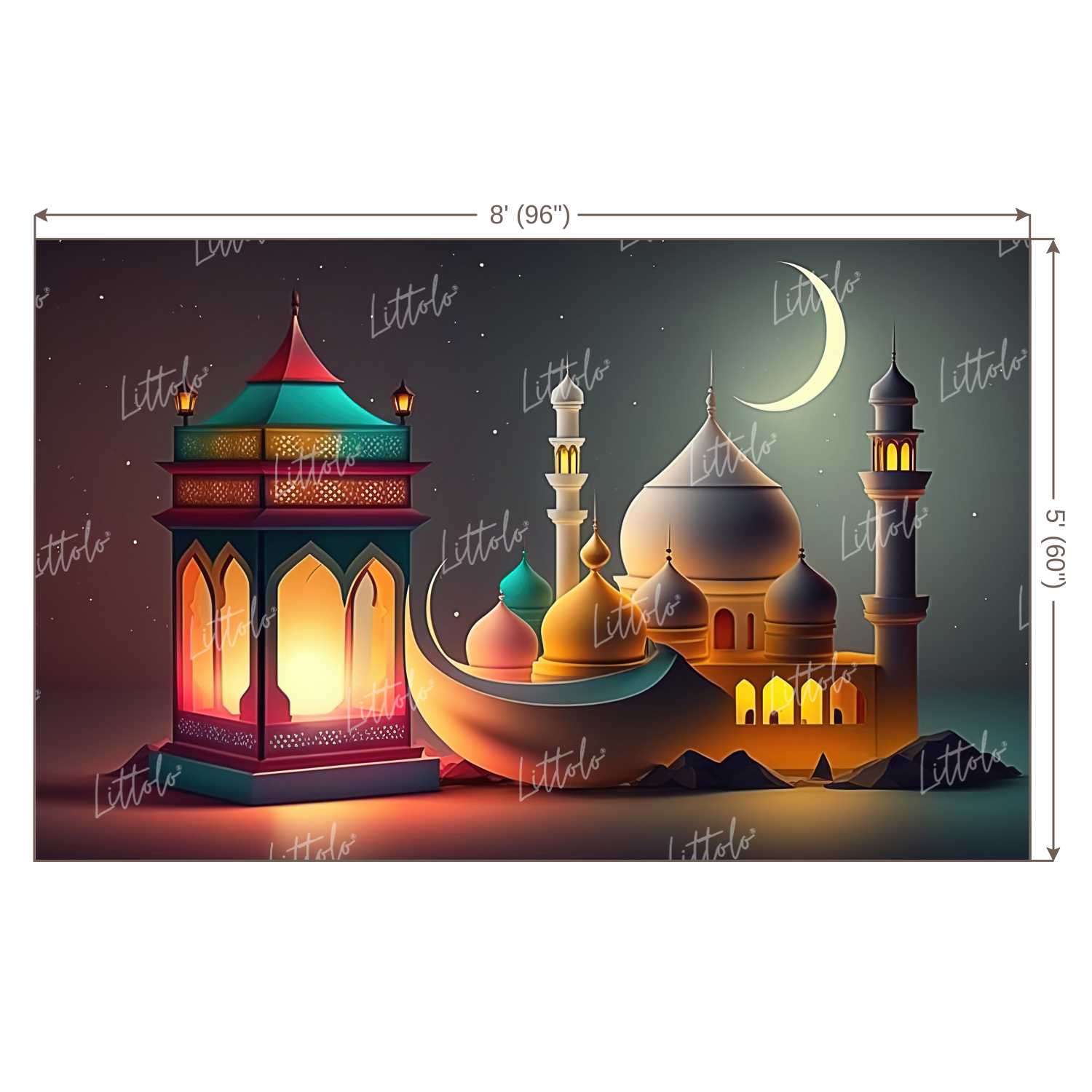 LB0917 Eid Backdrop