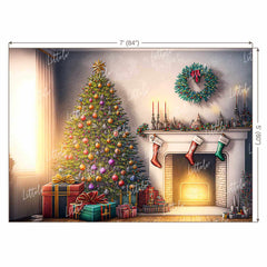 LB0918 Christmas Backdrop