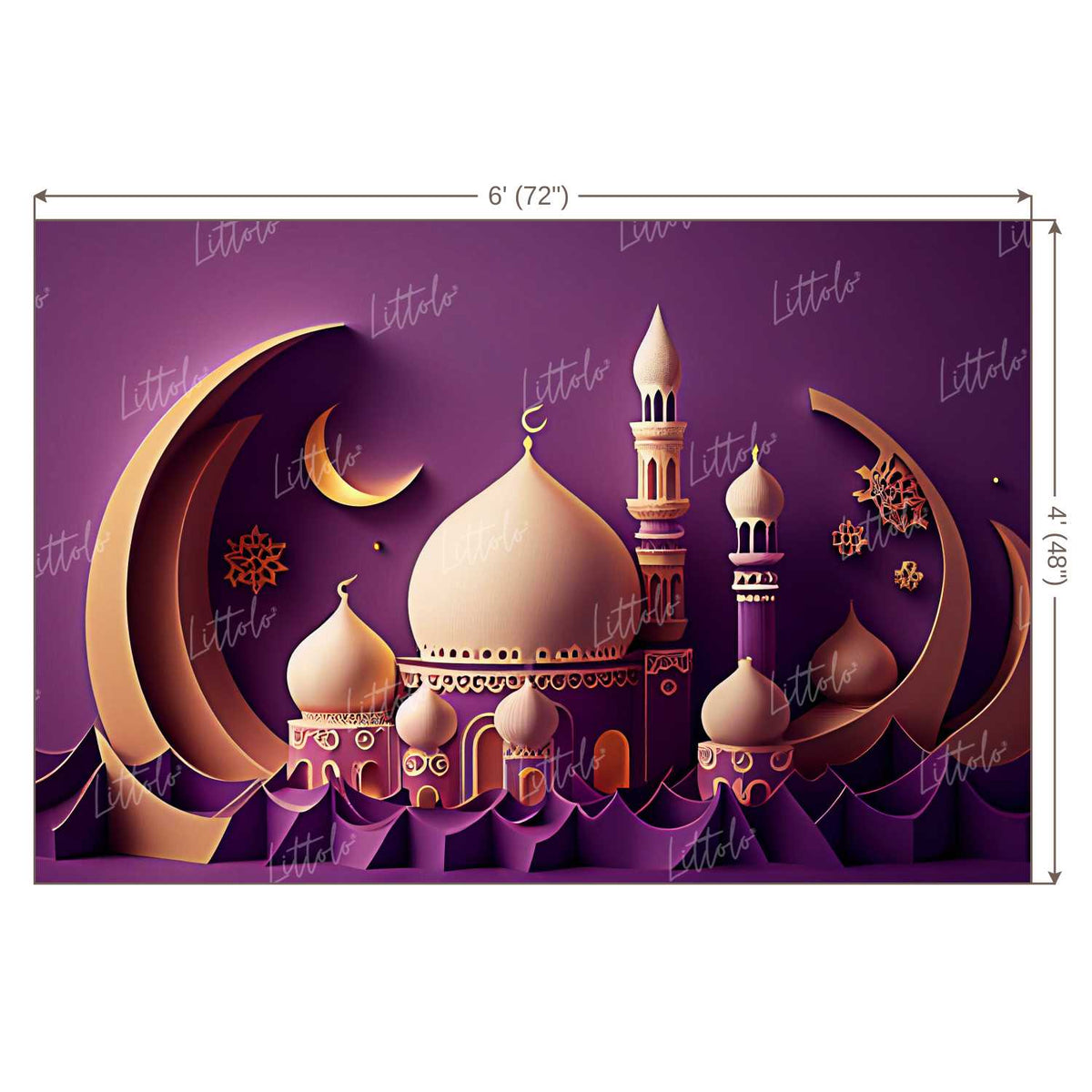 LB0919 Eid Backdrop