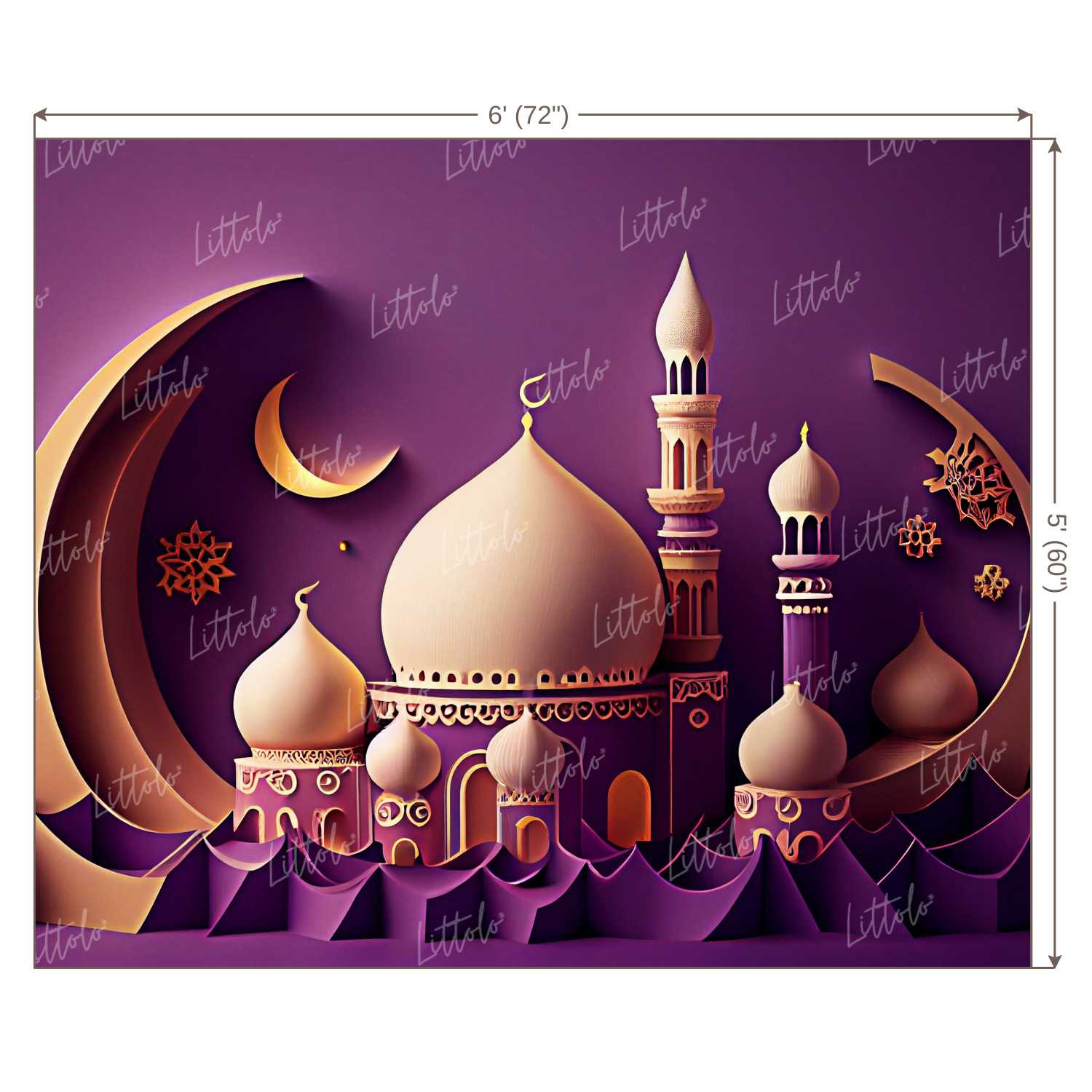 LB0919 Eid Backdrop