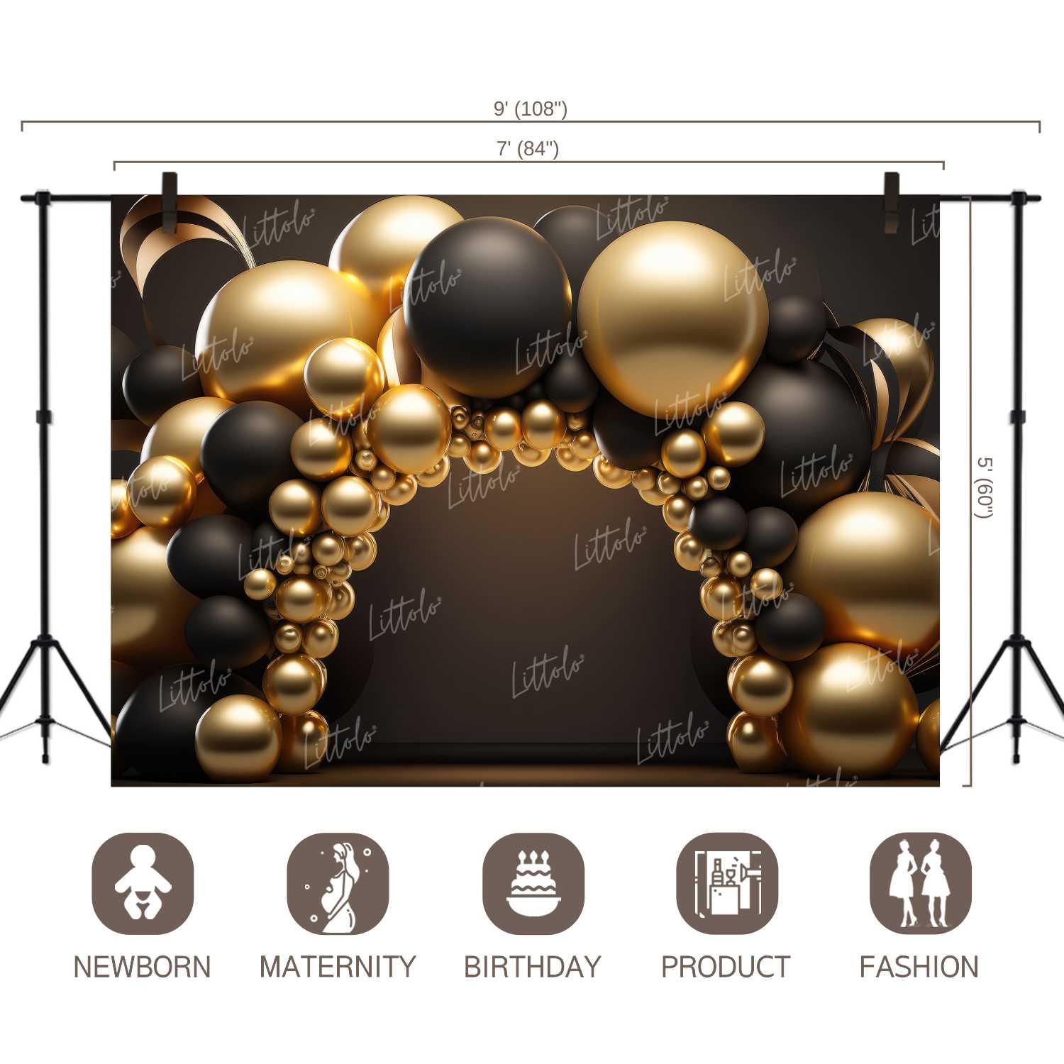 LB0925 Birthday Decor Backdrop