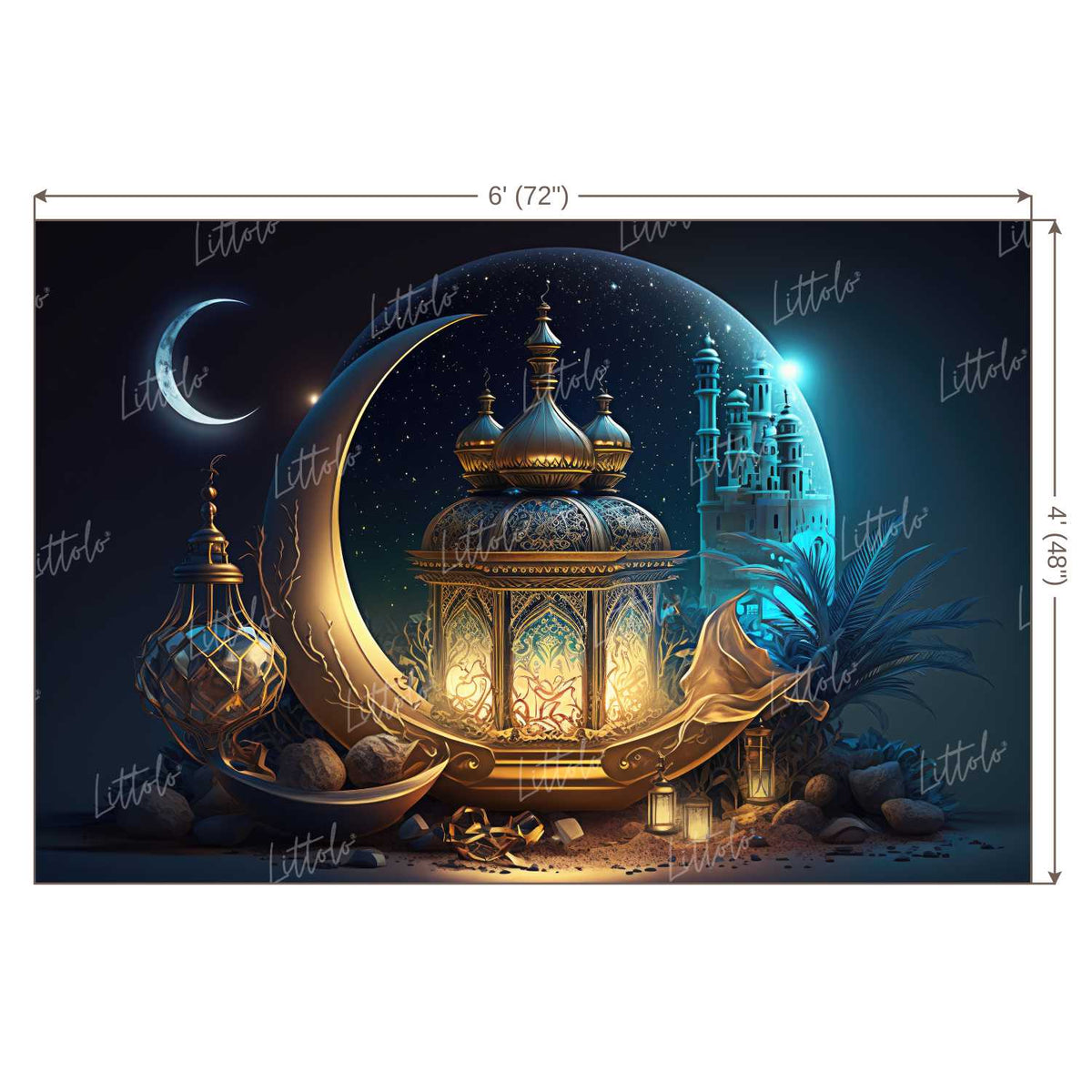 LB0927 Eid Backdrop