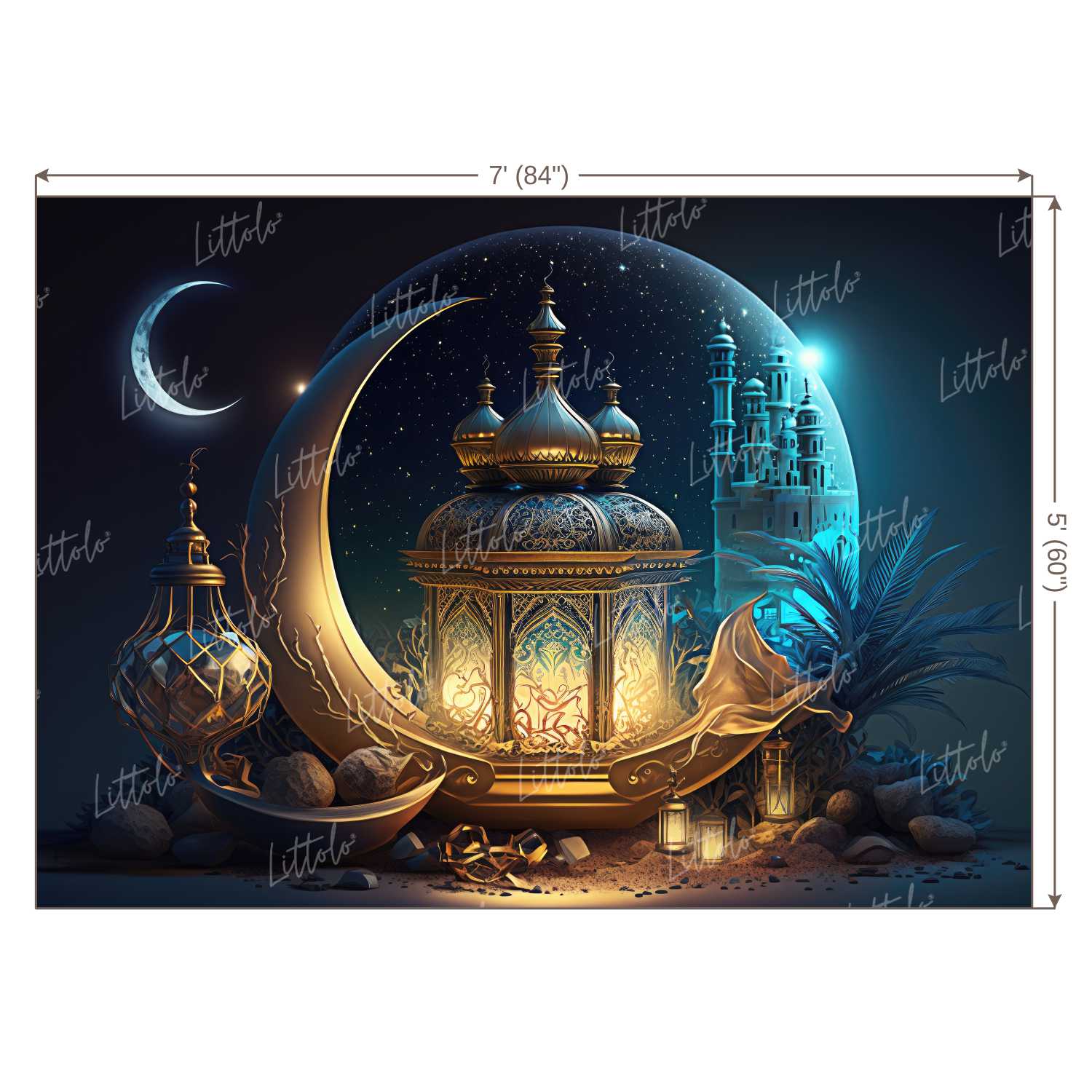 LB0927 Eid Backdrop