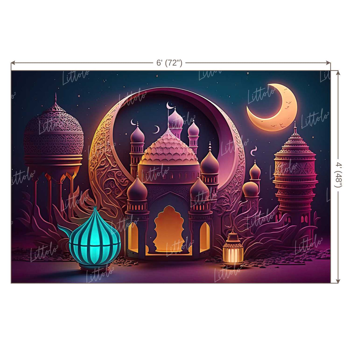 LB0928 Eid Backdrop