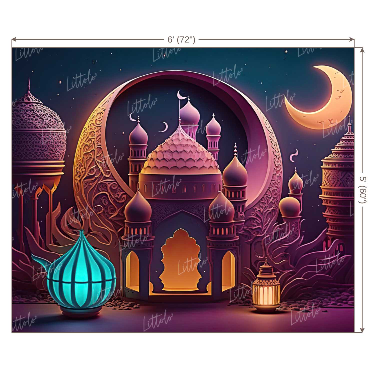 LB0928 Eid Backdrop