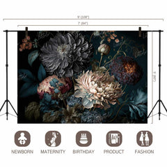 LB0929 Floral Theme Backdrop