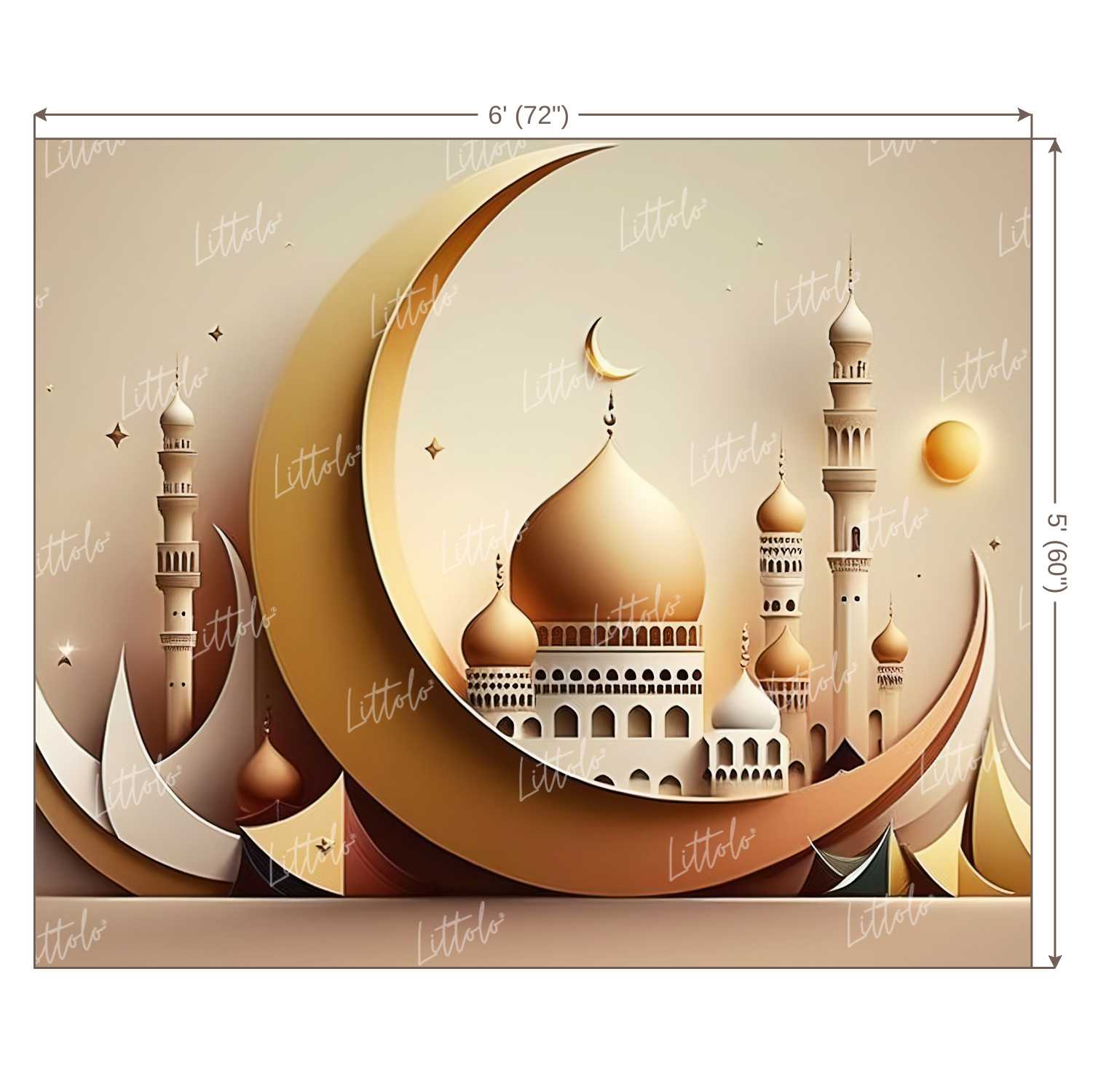 LB0931 Eid Backdrop