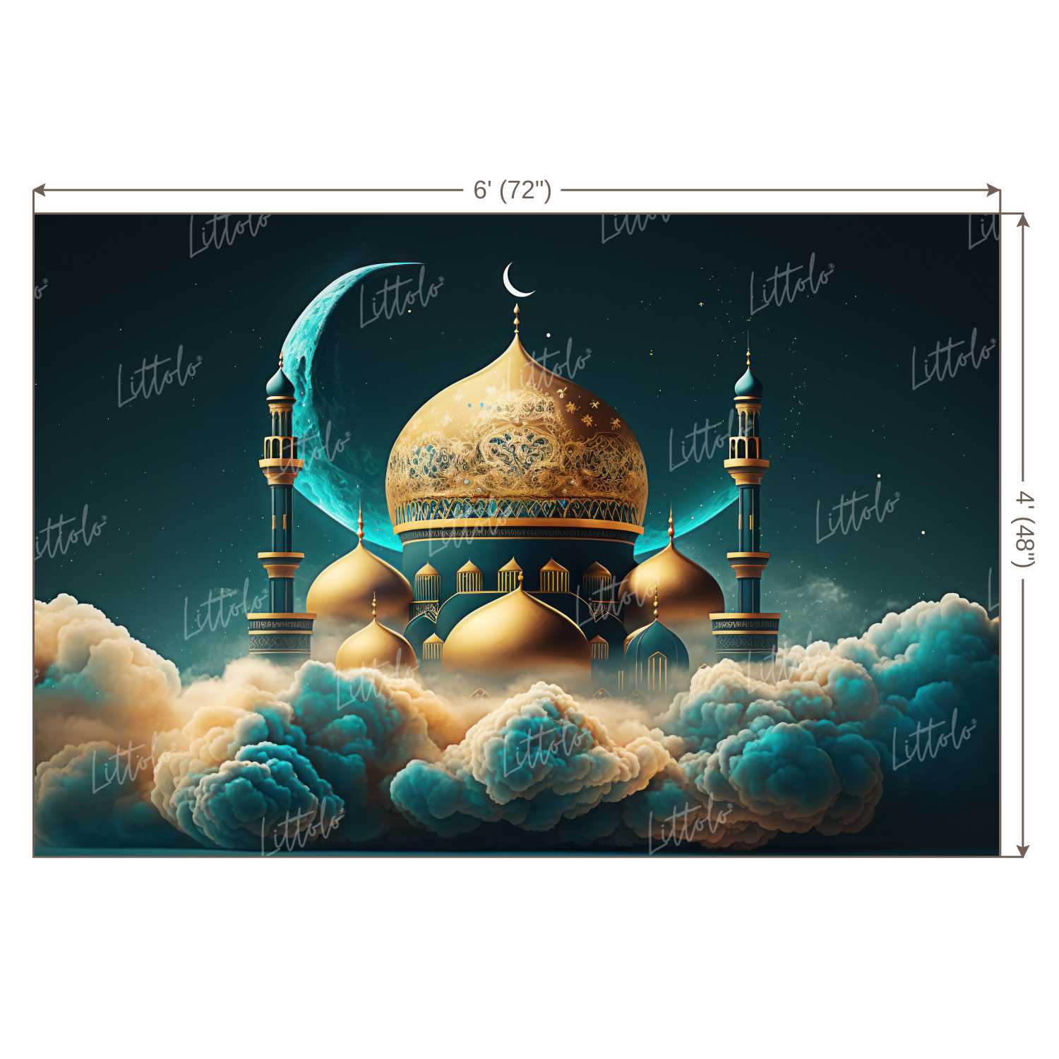 LB0936 Eid Backdrop