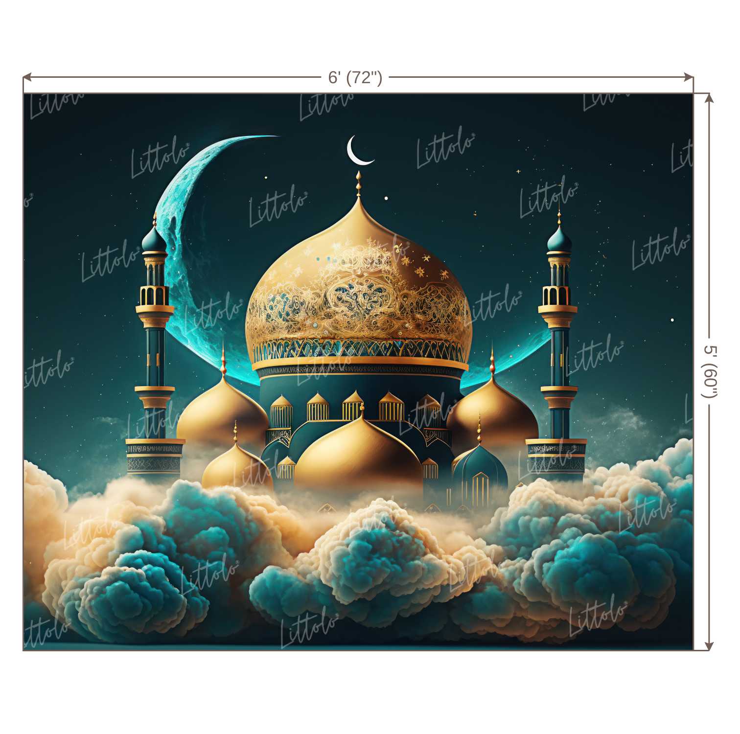 LB0936 Eid Backdrop