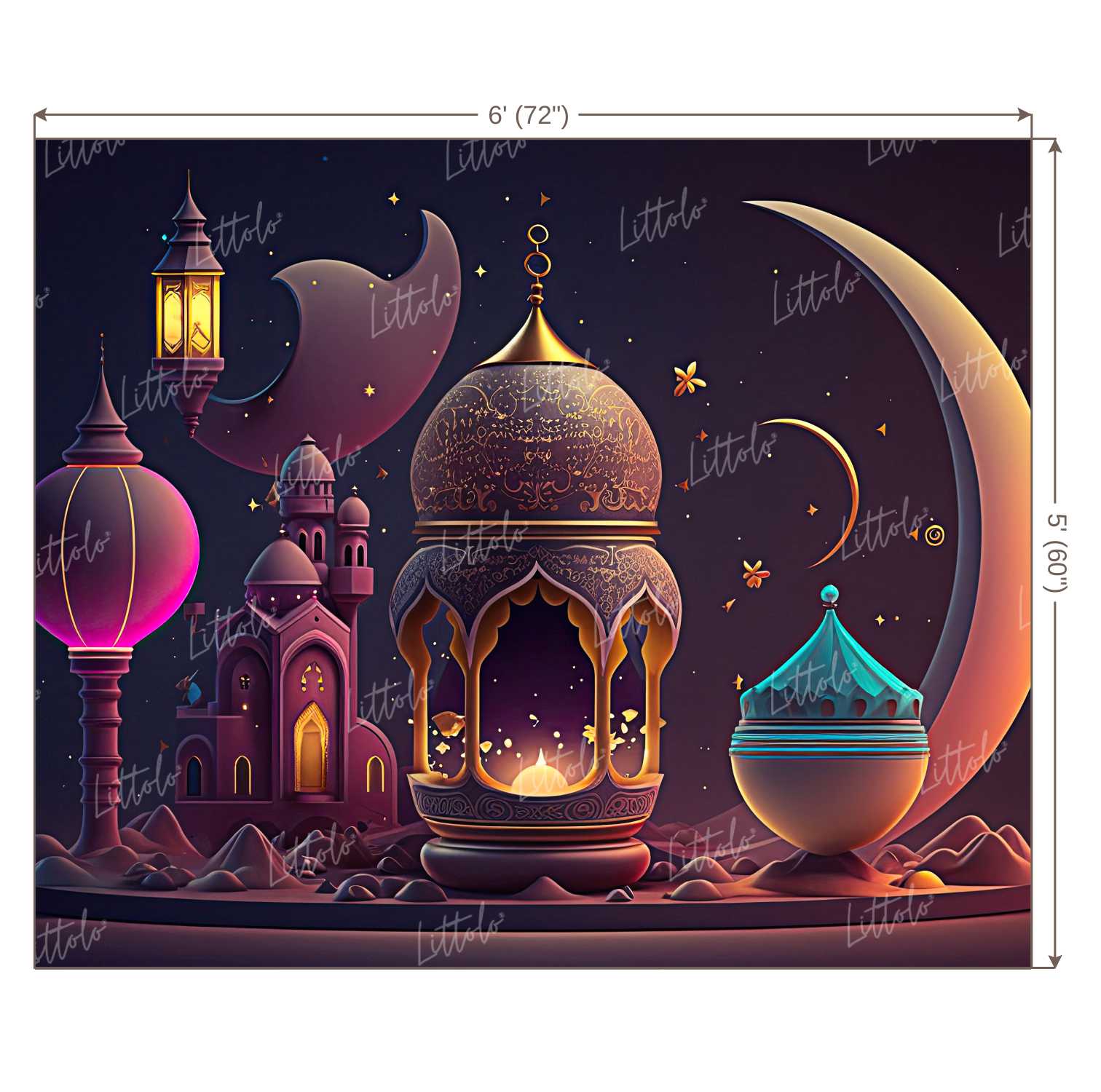 LB0937 Eid Backdrop