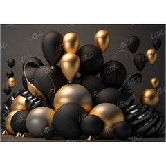 LB0940 Balloons Garland Floral Backdrop