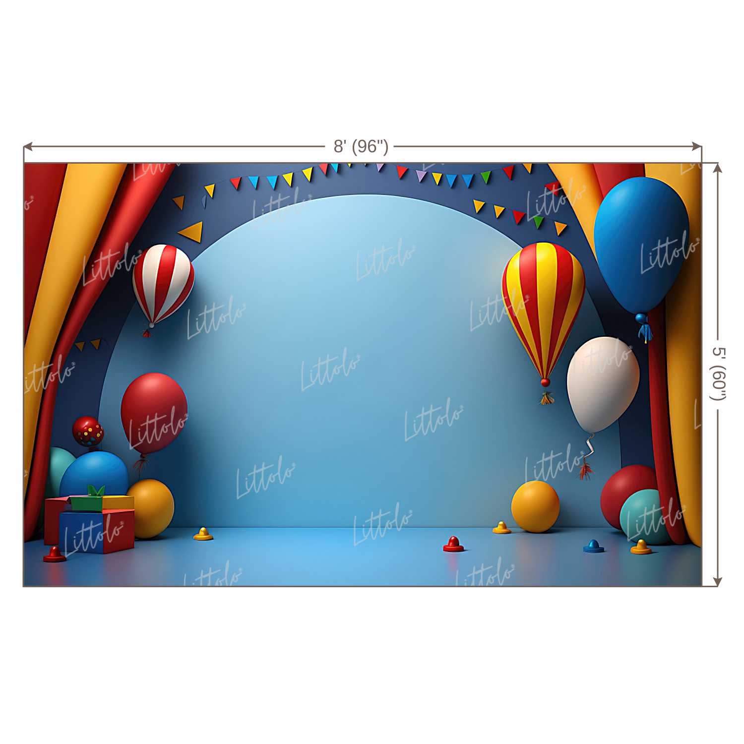 LB0959 Birthday Circus Backdrop