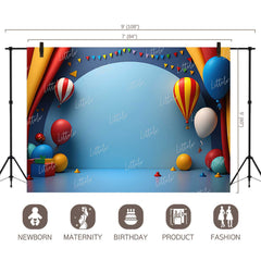 LB0959 Birthday Circus Backdrop