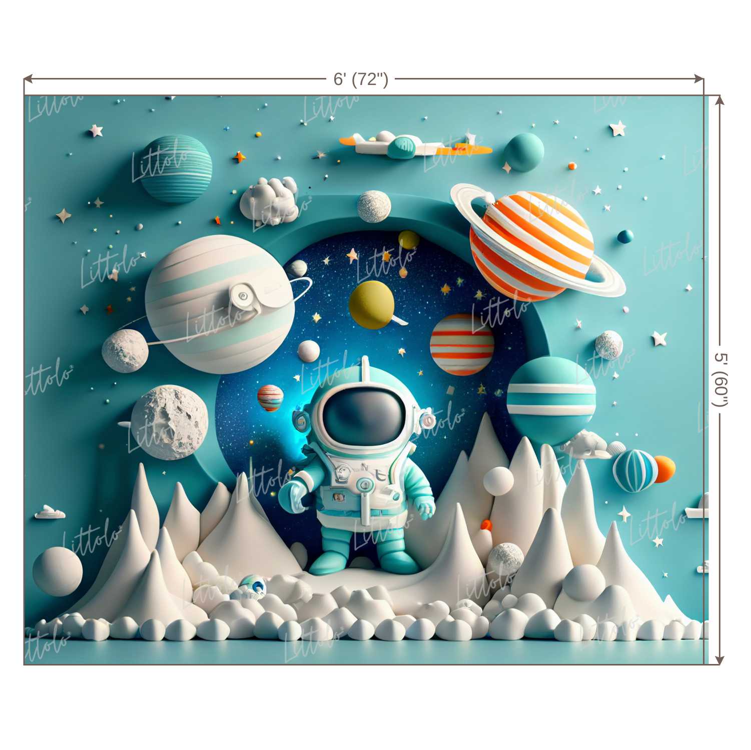 LB0961 Astronaut Backdrop