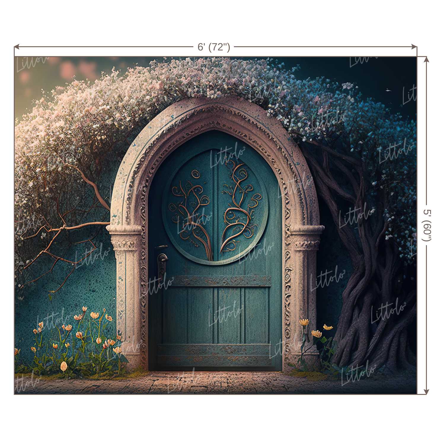 LB0965 Enchanted Doorway Backdrop