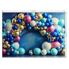 LB0969 Balloons Garland Backdrop