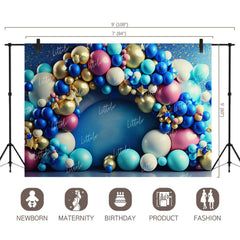 LB0969 Balloons Garland Backdrop