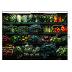 LB0972 Grocery Vegetable Backdrop