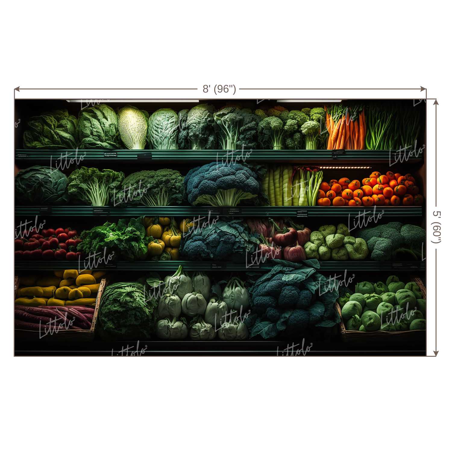 LB0972 Grocery Vegetable Backdrop