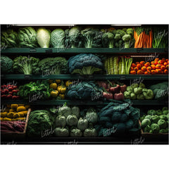 LB0972 Grocery Vegetable Backdrop