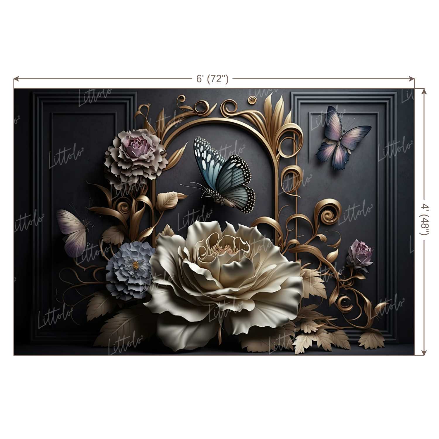 LB0973 Floral Decor Backdrop