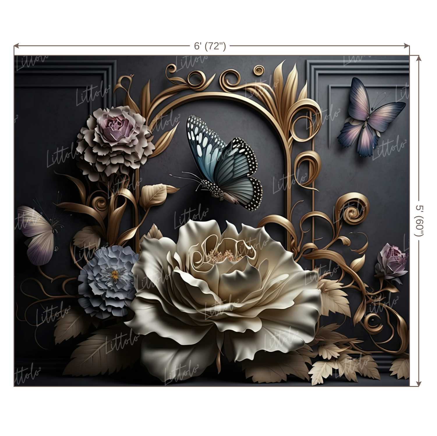 LB0973 Floral Decor Backdrop