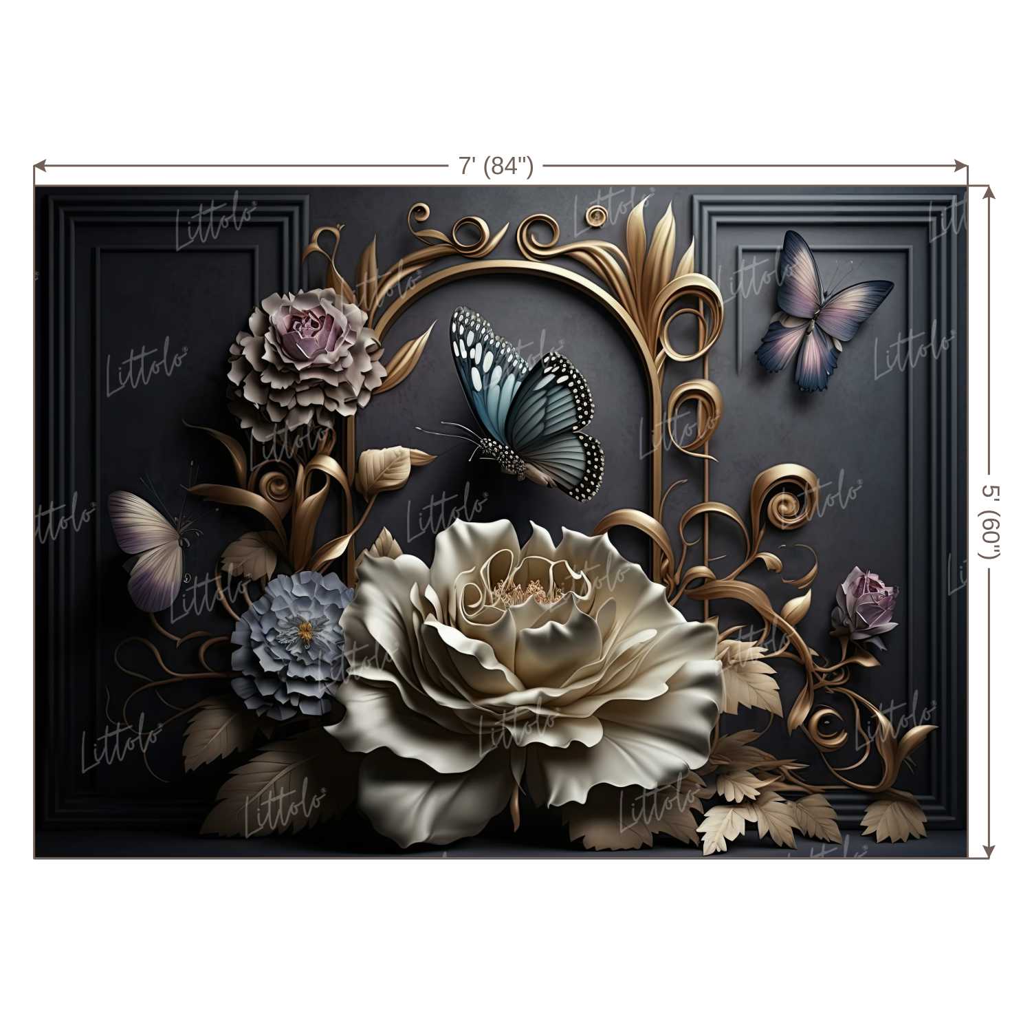 LB0973 Floral Decor Backdrop