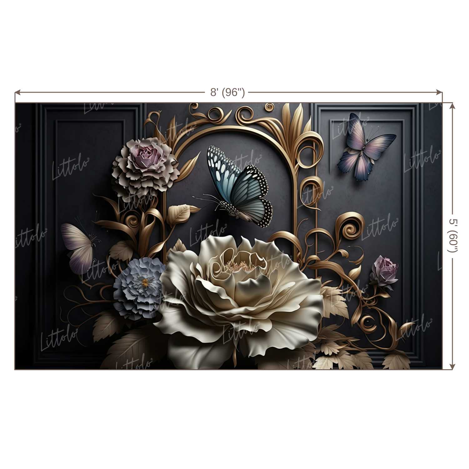 LB0973 Floral Decor Backdrop