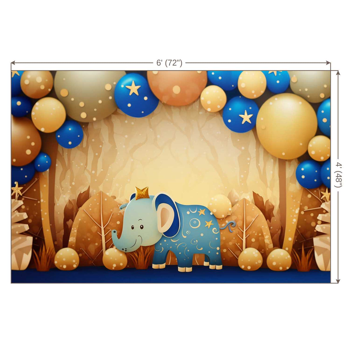 LB0974 Birthday Decor Backdrop