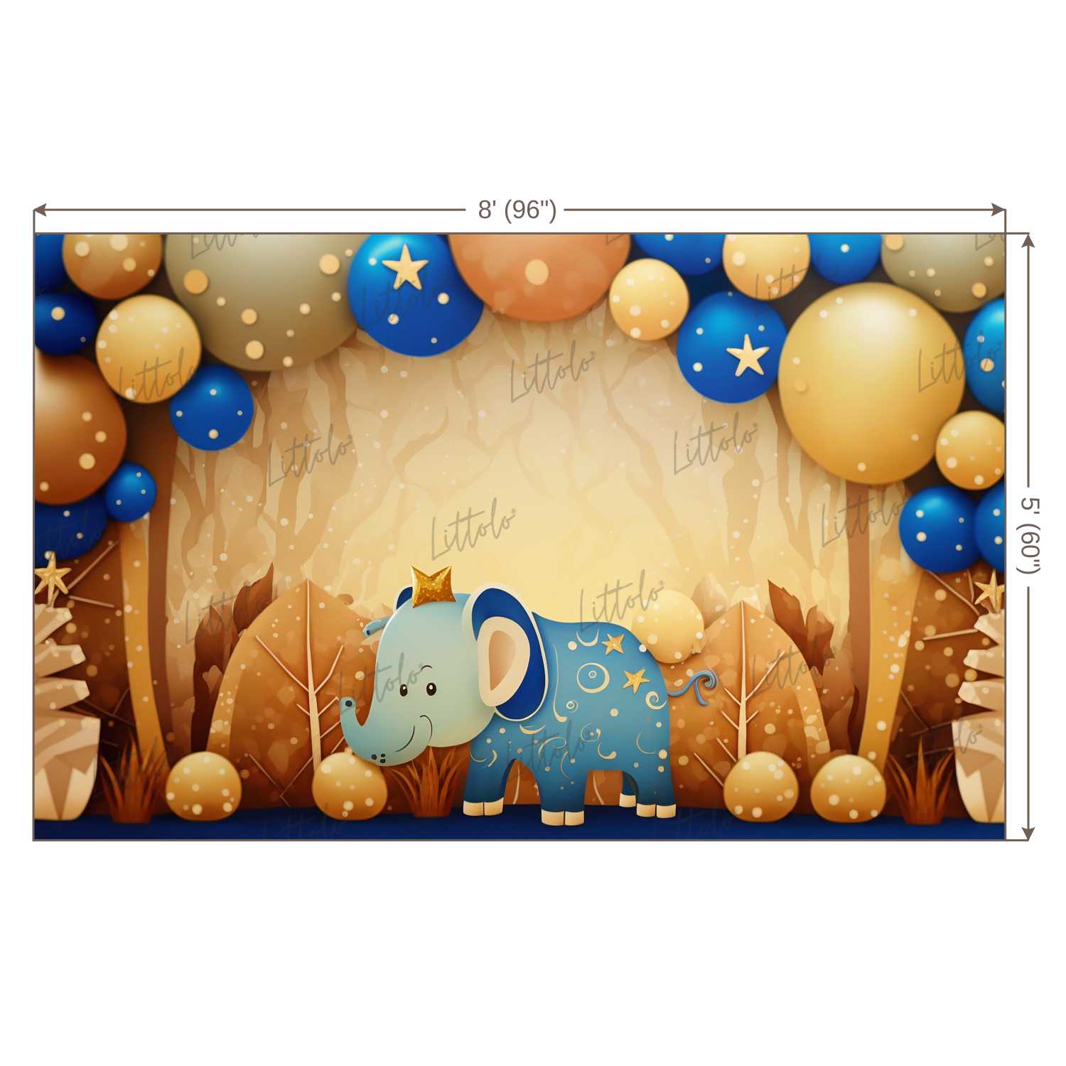 LB0974 Birthday Decor Backdrop