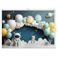 LB0977 Balloons Garland Backdrop