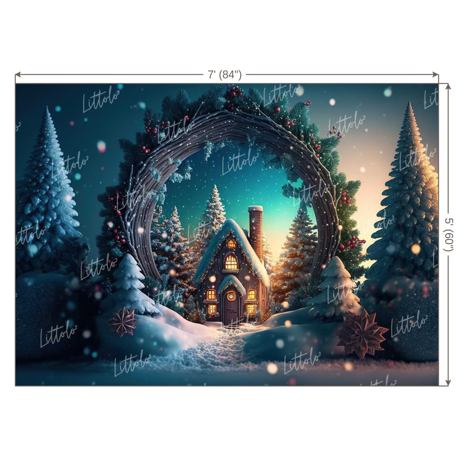 LB0987 Chrsitmas Theme Backdrop