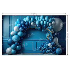 LB0988 Balloons Garland Backdrop