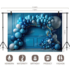 LB0988 Balloons Garland Backdrop